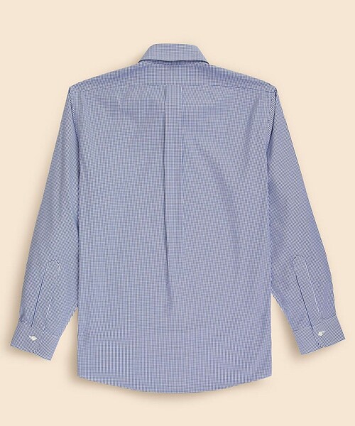 BROOKS BROTHERS(ブルックスブラザーズ)の「ストレッチピンポイントオックスフォード ギンガムチェック ドレスシャツ Slim Fit(ビジネスシャツ・メンズ・ブルー/ネイビー/ライトブルー・15-31/15-32/15 1/2-31/16-31/16-32/15 1/2-32/14 1/2-31/15-33/15 1/2-33/16-33/16 1/2-32/16 1/2-33)」の7枚目の写真