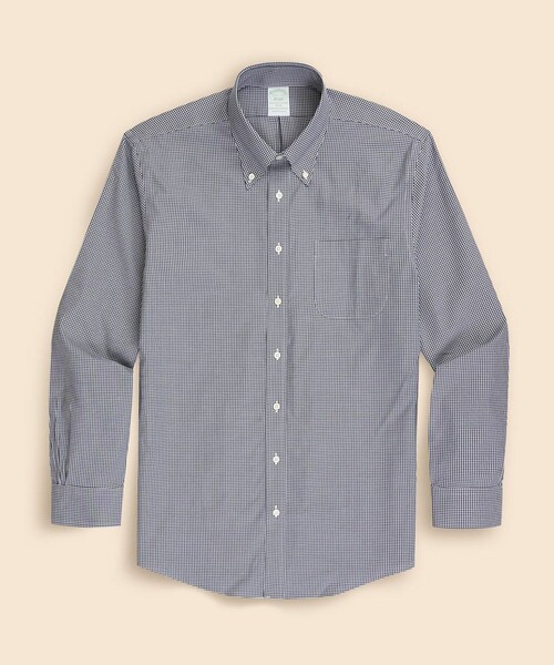 BROOKS BROTHERS(ブルックスブラザーズ)の「ストレッチピンポイントオックスフォード ギンガムチェック ドレスシャツ Slim Fit(ビジネスシャツ・メンズ・ブルー/ネイビー/ライトブルー・15-31/15-32/15 1/2-31/16-31/16-32/15 1/2-32/14 1/2-31/15-33/15 1/2-33/16-33/16 1/2-32/16 1/2-33)」の11枚目の写真
