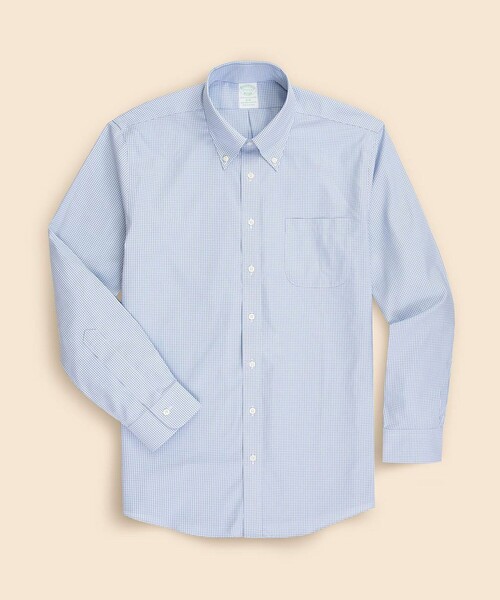 BROOKS BROTHERS(ブルックスブラザーズ)の「ストレッチピンポイントオックスフォード ギンガムチェック ドレスシャツ Slim Fit(ビジネスシャツ・メンズ・ブルー/ネイビー/ライトブルー・15-31/15-32/15 1/2-31/16-31/16-32/15 1/2-32/14 1/2-31/15-33/15 1/2-33/16-33/16 1/2-32/16 1/2-33)」の16枚目の写真