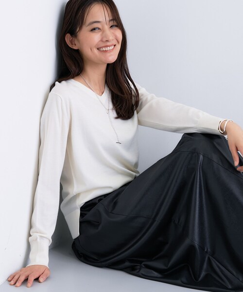 セール】【洗える／毛玉になりにくい】エクストラファインウール V