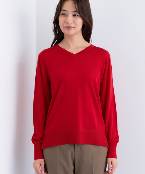 セール】【洗える／毛玉になりにくい】エクストラファインウール V