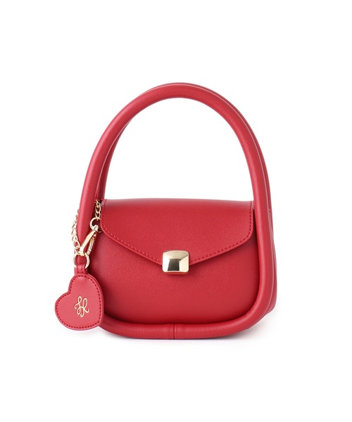 ROPE' PICNIC（ロペピクニック）の「ハートチャーム付きミニレトルショルダーバッグ（ショルダーバッグ・レディース・キナリ/シルバー/レッド/ブラック・FREE）」の6枚目の写真