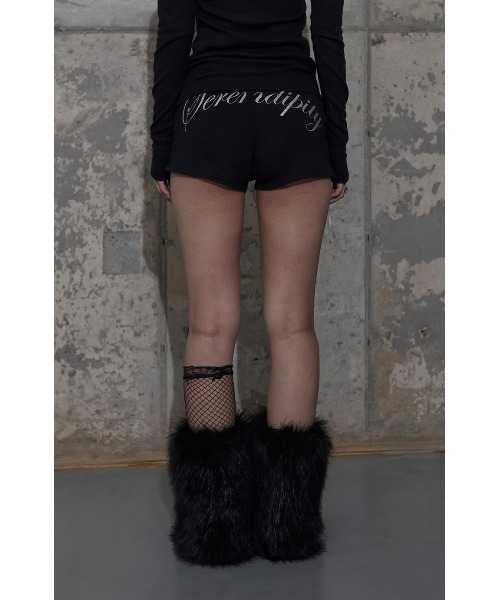 FANCY CLUB（ファンシークラブ）の「A'GEM/9 × .kom 『FANCY CLUB/ファンシークラブ』 BACK LETTERING MICRO SHORT PANTS/マイクロショートパンツ（その他パンツ・レディース・ブラック・FREE）」の8枚目の写真