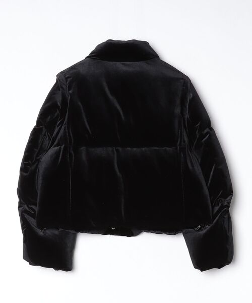 DOUBLE STANDARD CLOTHING（ダブルスタンダードクロージング）の「2WAY ベロアダウンジャケット（ダウンジャケット/コート・レディース・ブラック・38/36）」の2枚目の写真