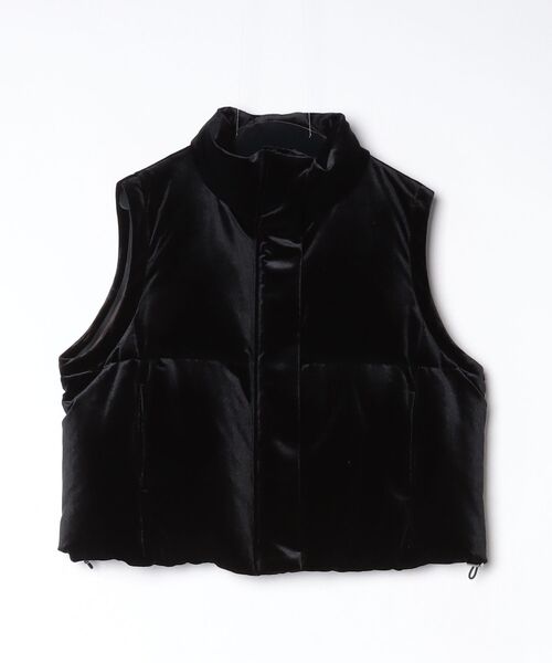 DOUBLE STANDARD CLOTHING（ダブルスタンダードクロージング）の「2WAY ベロアダウンジャケット（ダウンジャケット/コート・レディース・ブラック・38/36）」の3枚目の写真