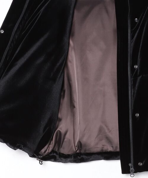 DOUBLE STANDARD CLOTHING（ダブルスタンダードクロージング）の「2WAY ベロアダウンジャケット（ダウンジャケット/コート・レディース・ブラック・38/36）」の4枚目の写真