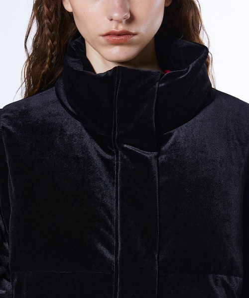 DOUBLE STANDARD CLOTHING（ダブルスタンダードクロージング）の「2WAY ベロアダウンジャケット（ダウンジャケット/コート・レディース・ブラック・38/36）」の11枚目の写真