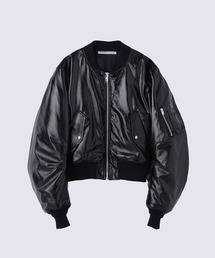 JOHN LAWRENCE SULLIVAN（ジョンローレンスサリバン）の「【JOHN LAWRENCE SULLIVAN/ジョーンローレンスサリバン】PATENT MASSIVE ROUNDED SLEEVE BOMBER JACKET（その他アウター・メンズ）」