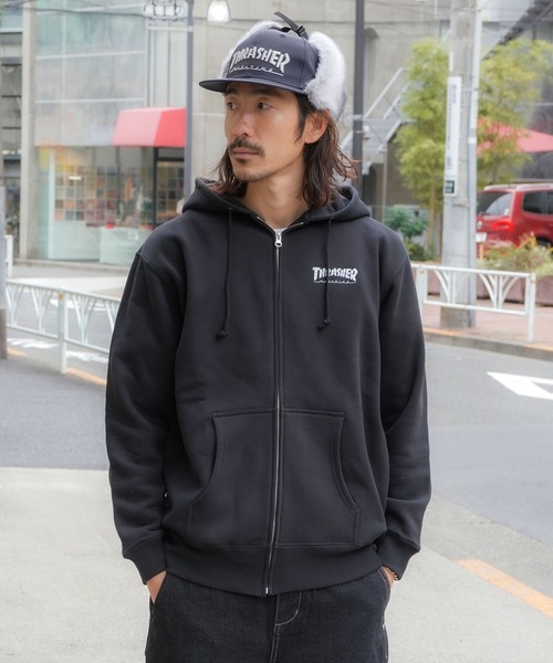 【Y2K日本企画】THRASHER スラッシャー スウェット 茄子紺 ビンテージ Y2K日本企画】THRASHER スラッシャー スウェット 茄子紺 ビンテージ