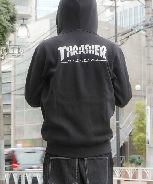 セール】CRACKED HOMETOWN ZIP HOODIE SWEAT PARKA/THRASHER