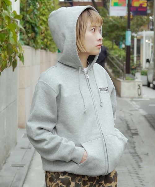 セール】CRACKED HOMETOWN ZIP HOODIE SWEAT PARKA/THRASHER