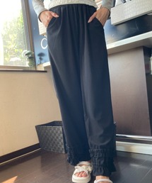 ｔｏｌｅｎｅ（トレネ）の「裾フリル フレアシルエット リブパンツ（その他パンツ）」