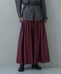 レザーライクマキシスカート