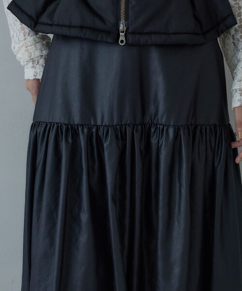 GALLEST（ギャレスト）の「レザーライクマキシスカート（スカート・レディース・グレー/ブラック/ボルドー・40/38/36/34）」の18枚目の写真