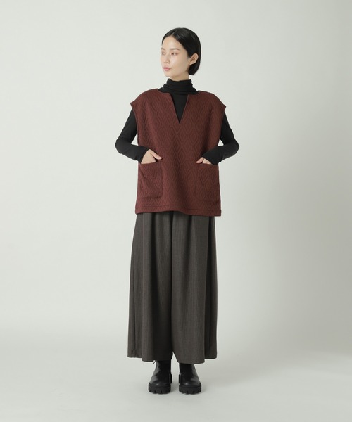 ZUCCa(ズッカ)の「ヘリンボンツイル / パンツ / S(その他パンツ・レディース・ネイビー/ライトグレー/ブラウン・M size/S size)」の2枚目の写真