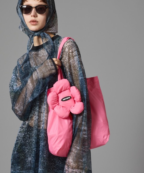 NON TOKYO(ノントーキョー)の「NON TOKYO/ノントーキョー/フラワーエコBAG(トートバッグ・レディース・ブラック/ブラウン/ピンク・F)」の3枚目の写真