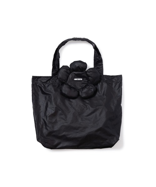 NON TOKYO(ノントーキョー)の「NON TOKYO/ノントーキョー/フラワーエコBAG(トートバッグ・レディース・ブラック/ブラウン/ピンク・F)」の1枚目の写真
