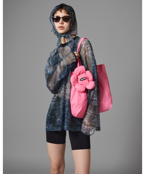 NON TOKYO(ノントーキョー)の「NON TOKYO/ノントーキョー/フラワーエコBAG(トートバッグ・レディース・ブラック/ブラウン/ピンク・F)」の18枚目の写真