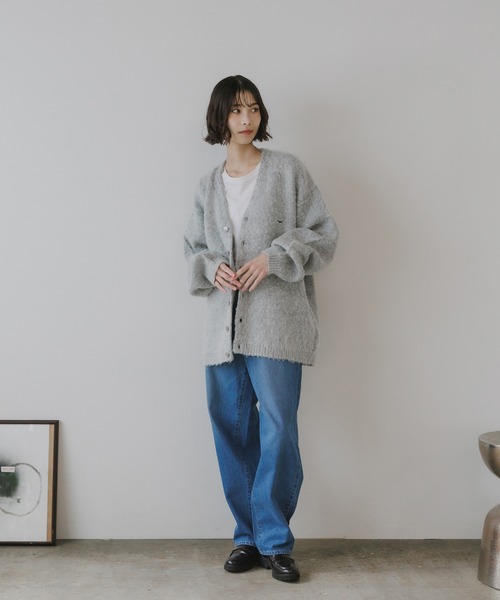 Johnbull（ジョンブル）の「Johnbull/ジョンブル 5POCKET STRAIGHT JEANSウォッシュ加工 テーパード 13.5オンス ストレートジーンズ（デニムパンツ・メンズ・ブルー/ライトブルー・L/M）」の8枚目の写真