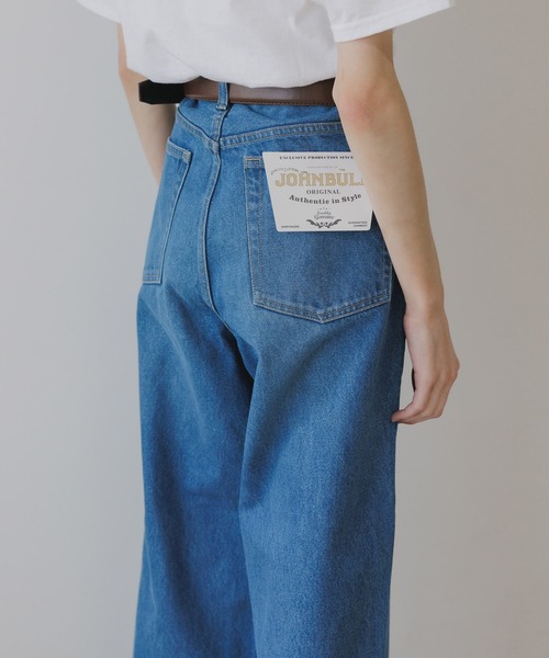 Johnbull（ジョンブル）の「Johnbull/ジョンブル 5POCKET STRAIGHT JEANSウォッシュ加工 テーパード 13.5オンス ストレートジーンズ（デニムパンツ・メンズ・ブルー/ライトブルー・L/M）」の13枚目の写真