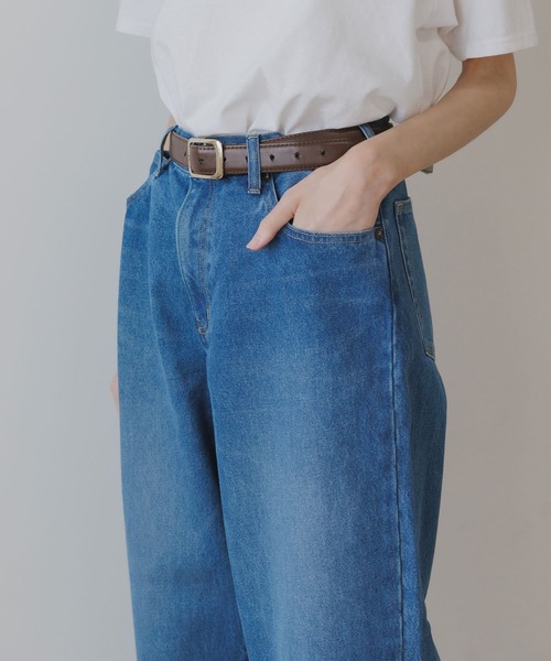 Johnbull（ジョンブル）の「Johnbull/ジョンブル 5POCKET STRAIGHT JEANSウォッシュ加工 テーパード 13.5オンス ストレートジーンズ（デニムパンツ・メンズ・ブルー/ライトブルー・L/M）」の11枚目の写真