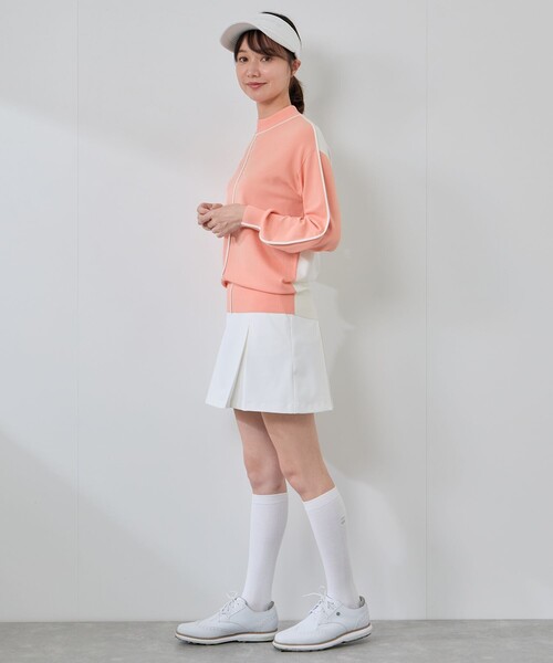 JUN&ROPE'（ジュンアンドロペ）の「ライン使いパフスリーブ長袖ニット［一部WEB限定カラー］（ニット/セーター・レディース・ブラック/グレー/グリーン系その他・L/M/S）」の10枚目の写真