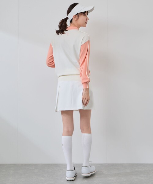 JUN&ROPE'（ジュンアンドロペ）の「ライン使いパフスリーブ長袖ニット［一部WEB限定カラー］（ニット/セーター・レディース・ブラック/グレー/グリーン系その他・L/M/S）」の12枚目の写真