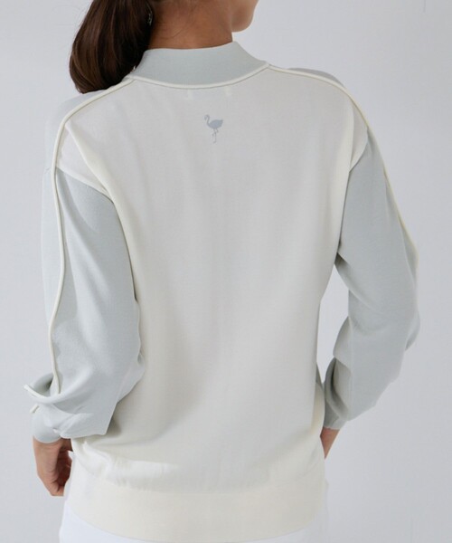 JUN&ROPE'（ジュンアンドロペ）の「ライン使いパフスリーブ長袖ニット［一部WEB限定カラー］（ニット/セーター・レディース・ブラック/グレー/グリーン系その他・L/M/S）」の20枚目の写真