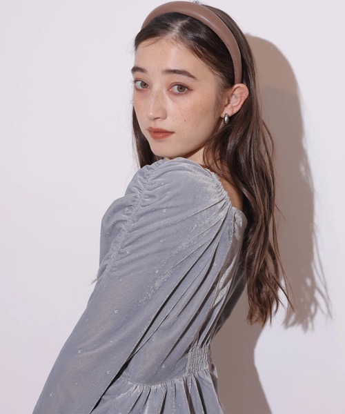 ベロア刺繍ペプラムブラウス（シャツ/ブラウス）｜Rirandture（リ