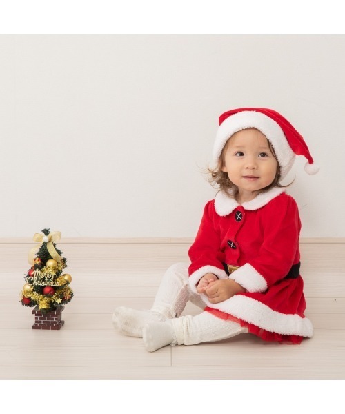 わんこ　 クリスマスワンピース クリスマスワンピース / スーツ ベロア（ワンピース）｜Babiesrus