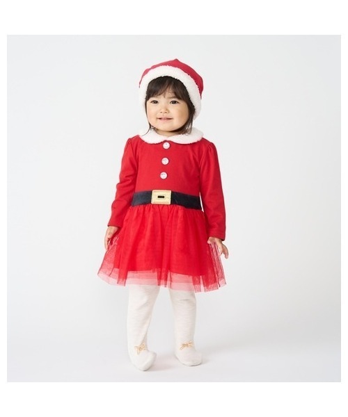 クリスマスワンピース / スーツ ベロア（ワンピース）｜Babiesrus