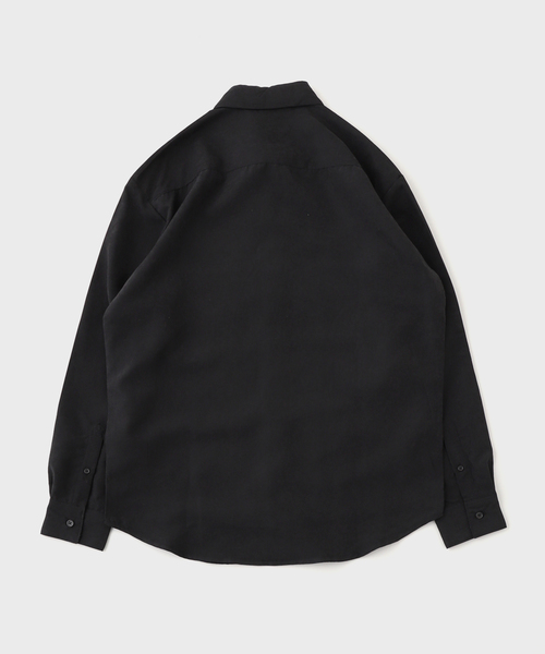 B.C STOCK(ベーセーストック)の「ヴィーガンスエード レギュラーカラーシャツ(シャツ/ブラウス・メンズ・グレー/ブラック・MEDIUM/LARGE)」の12枚目の写真