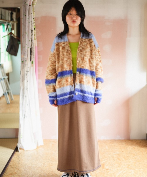 PAMM（パム）の「汽水域のニットカーディガン（カーディガン/ボレロ・レディース・グリーン/ブルー系・フリー）」の19枚目の写真