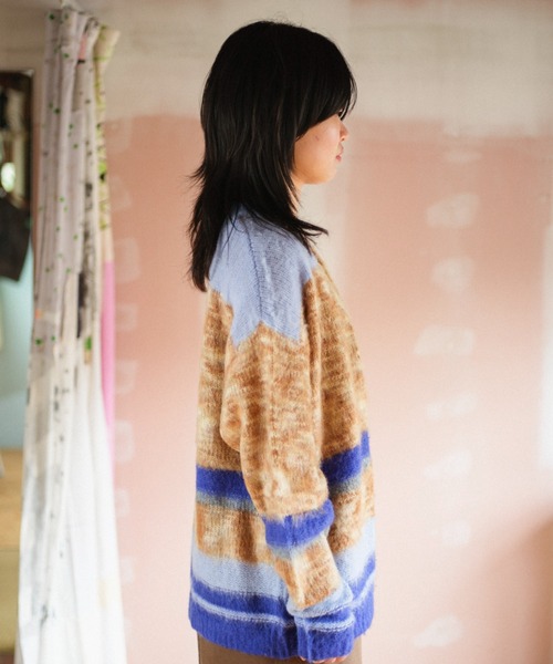 PAMM（パム）の「汽水域のニットカーディガン（カーディガン/ボレロ・レディース・グリーン/ブルー系・フリー）」の17枚目の写真