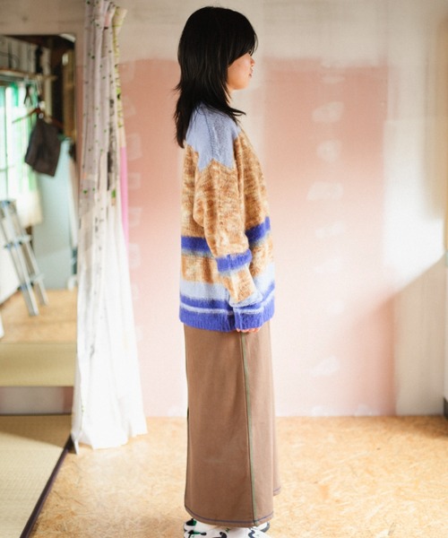 PAMM（パム）の「汽水域のニットカーディガン（カーディガン/ボレロ・レディース・グリーン/ブルー系・フリー）」の20枚目の写真