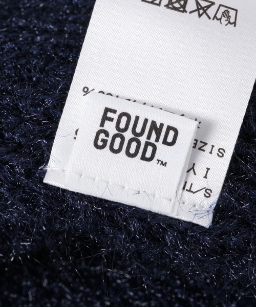 FOUND GOOD（ファウンドグッド）の「シャギーニットマフラー（マフラー・レディース・ネイビー/ベージュ・FREE）」の11枚目の写真