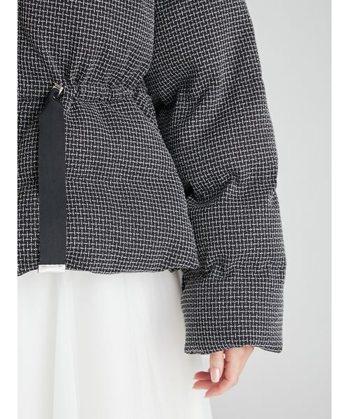 CELFORD（セルフォード）の「ファー襟付きツイードショートコート（ダウンジャケット/コート・レディース・ブラック/アイボリー・38/36）」の8枚目の写真