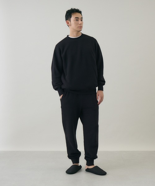 kuros'(クロス)の「【kuros’オリジナル】もちとろスウェットパンツ(スウェットパンツ・レディース・オートミール/ブラック・MEDIUM/LARGE)」の22枚目の写真