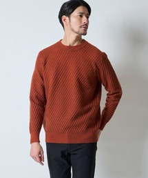 グラフェンクルーネックニット