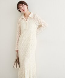 【WEB限定】総レースマーメイドワンピース