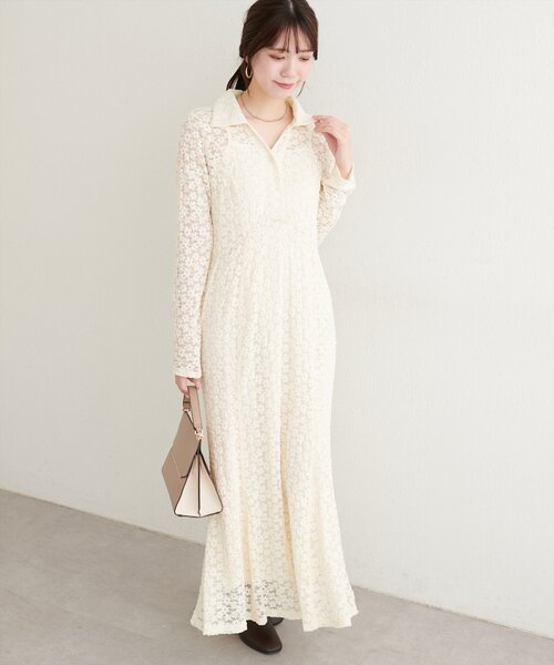 WEB限定】総レースマーメイドワンピース（ワンピース）｜natural
