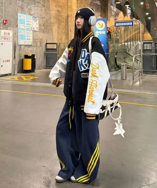 セール】25aw ヴィンテージライク刺繍スタジャン（スタジャン）｜Achic