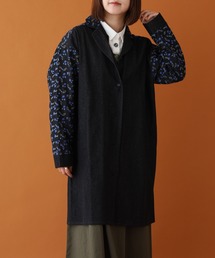 EMAGO ブルーベリー刺繍テーラードコート