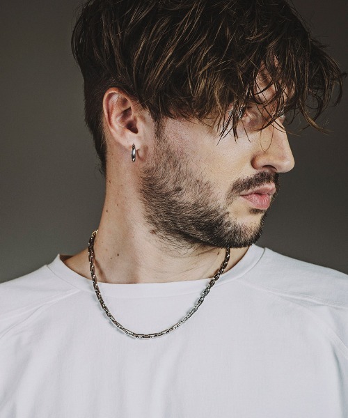 NO ID.(ノーアイディ)の「an2049-スクエアアンカーチェーンネックレス(857170-372A)(ネックレス・メンズ・シルバー・ONE SIZE)」の2枚目の写真