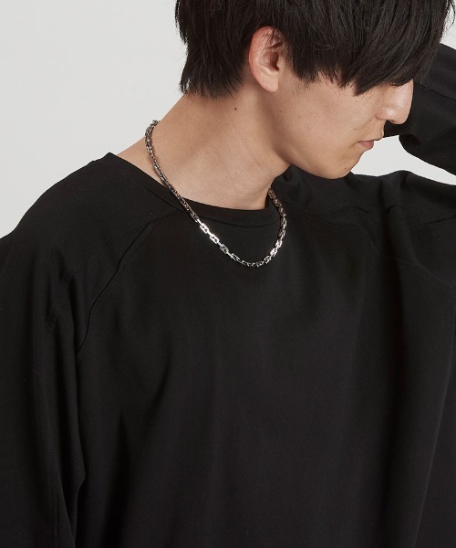 NO ID.(ノーアイディ)の「an2049-スクエアアンカーチェーンネックレス(857170-372A)(ネックレス・メンズ・シルバー・ONE SIZE)」の4枚目の写真