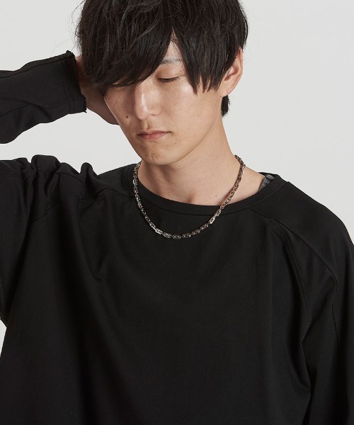 NO ID.(ノーアイディ)の「an2049-スクエアアンカーチェーンネックレス(857170-372A)(ネックレス・メンズ・シルバー・ONE SIZE)」の5枚目の写真