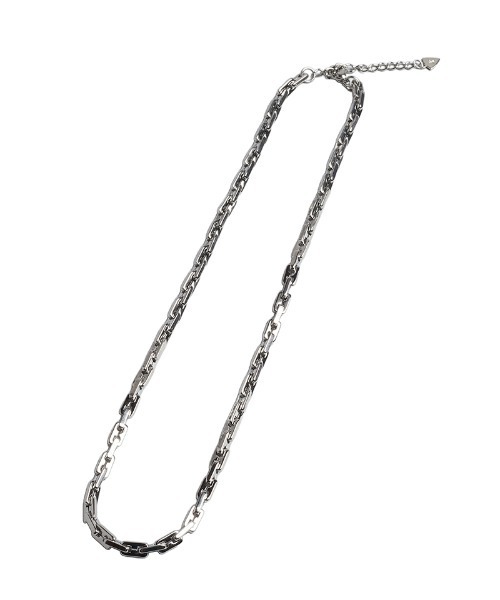 NO ID.(ノーアイディ)の「an2049-スクエアアンカーチェーンネックレス(857170-372A)(ネックレス・メンズ・シルバー・ONE SIZE)」の6枚目の写真