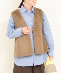 MICO COULIER | フェイクムートンファーベスト(ブルゾン)
