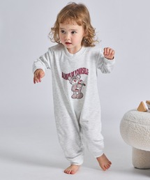 pairmanon（ペアマノン）の「【まいにちスウェット】【リンクコーデ】【ベビー】ユニセックス 裏毛 くまプリントロンパース（ロンパース）」