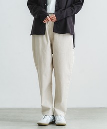 quadro | チノクロスストレッチ両面起毛テーパードイージーパンツ(その他パンツ)